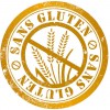 The gluten-free stamp 'Sans Gluten' seen on produce in France