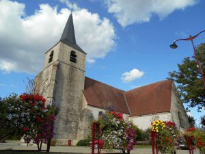 Gron village, Burgundy where there is a free overnight halt for campervans