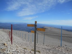 View from the top of Mount Ventoux,  it is very high up!