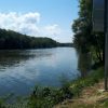 A great view of The River Yonne from the Joigny Campsite